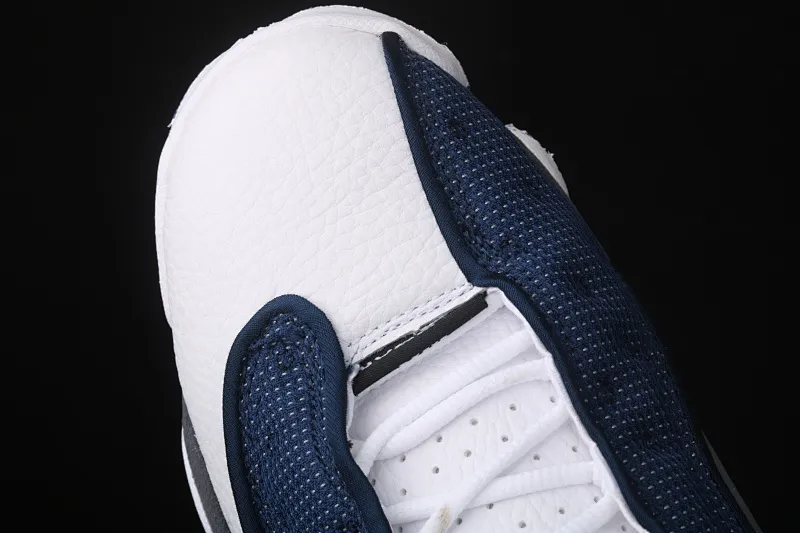 All categories Air Jordan Jordan series basketball shoes Air Jordan 13 Air Jordan 13 Flint GIGI AJ13 Joe 13 white blue navy blue 3M reflective version 415171-404